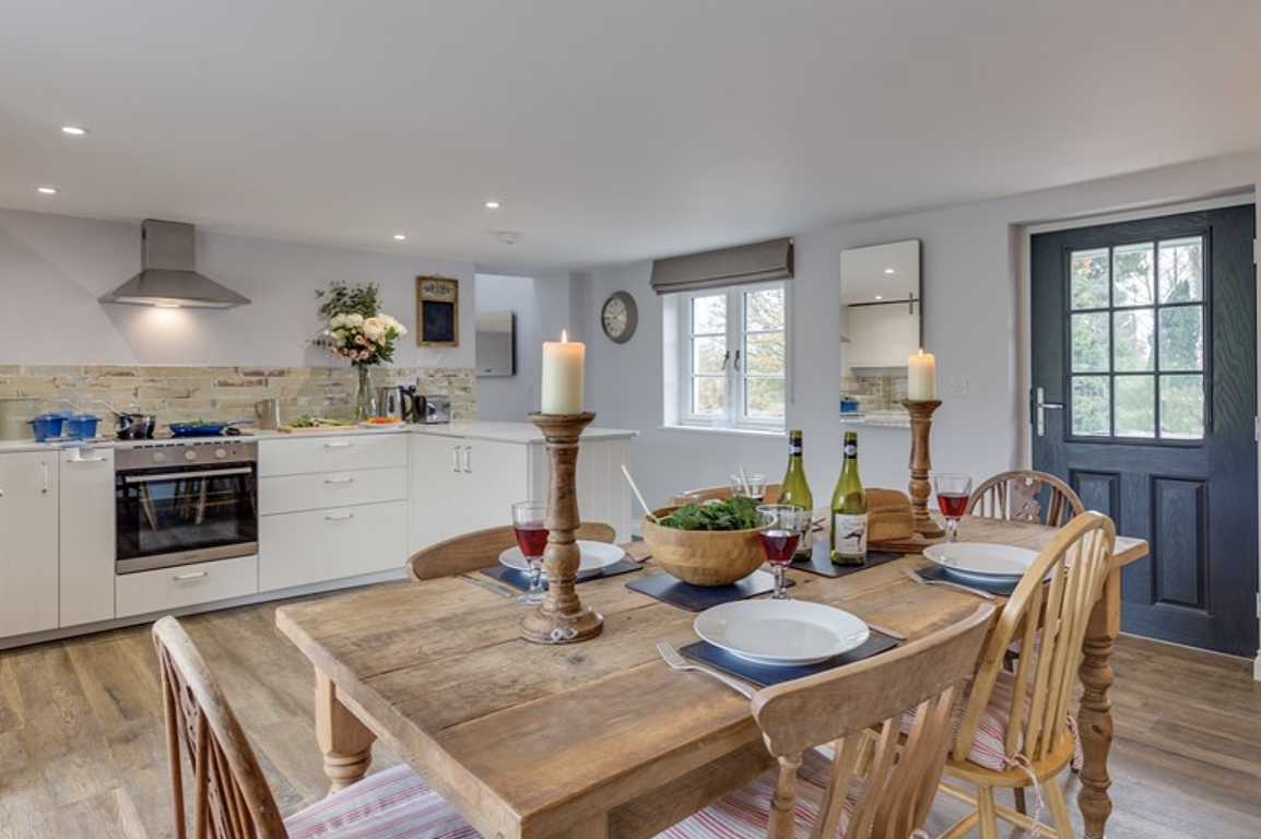 Glass panels in kitchen Saving energy & reducing CO2
